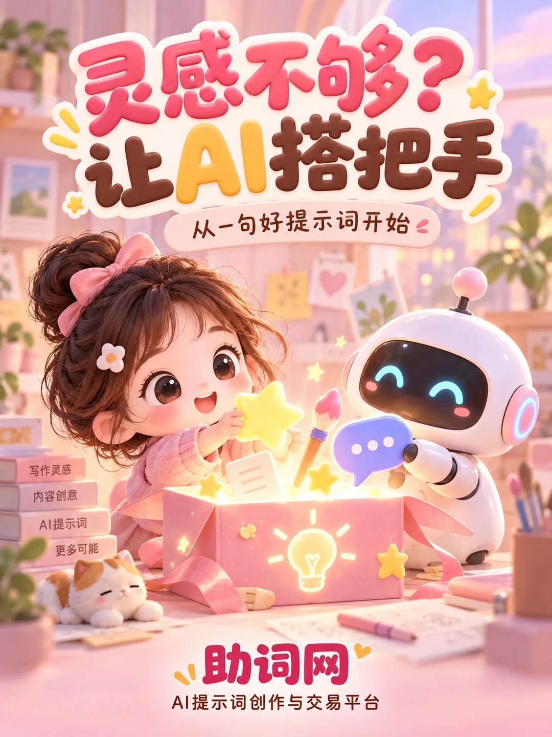 助词网:AI提示词编写实操技巧与高效创作指南